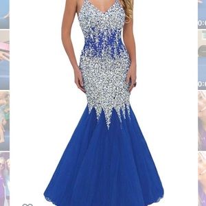 woman’s mermaid style prom dress